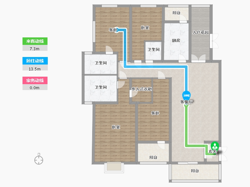 河北省-邯郸市-现代·颐和苑-166.94-户型库-动静线