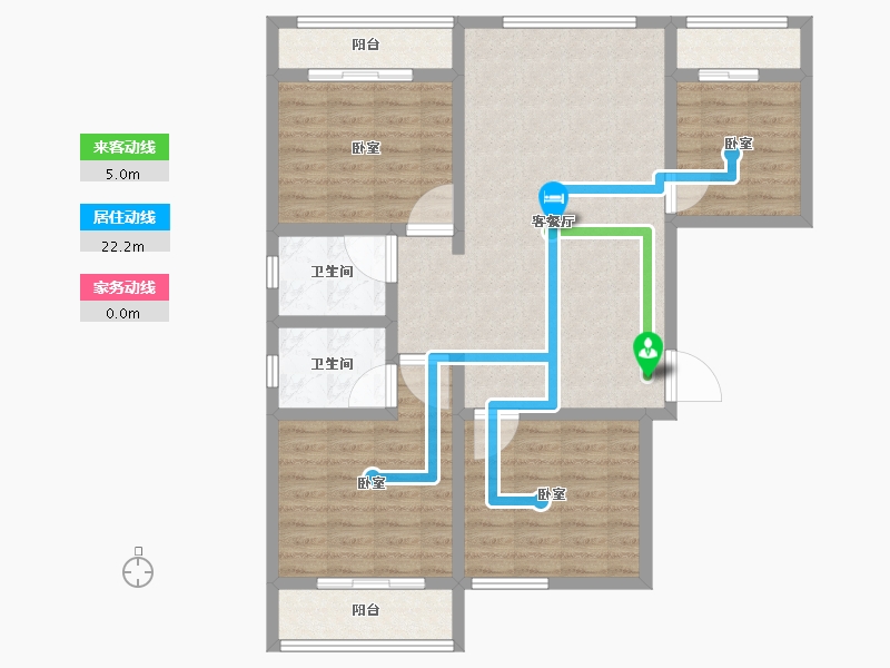 河北省-廊坊市-北京御湖湾-99.99-户型库-动静线