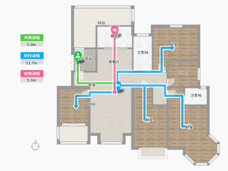 河北省-邢台市-御府名门-136.00-户型库-动静线