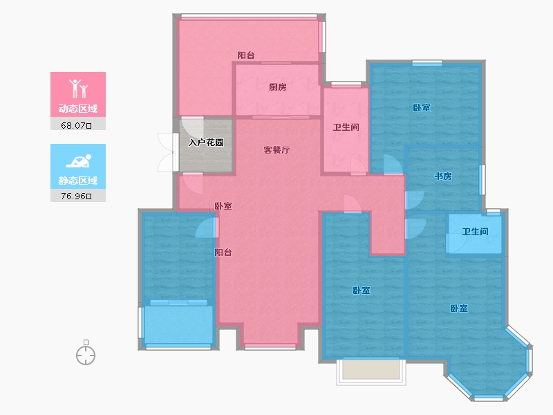 河北省-邢台市-御府名门-136.00-户型库-动静分区