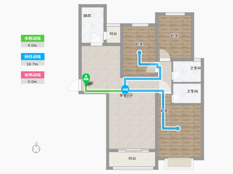 河北省-唐山市-锦绣花园-102.00-户型库-动静线