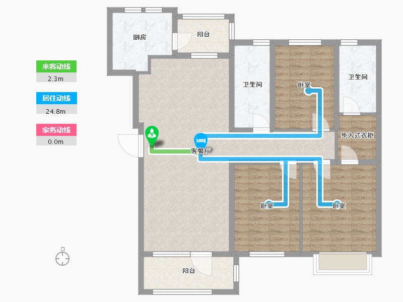 辽宁省-大连市-普罗旺斯-112.07-户型库-动静线