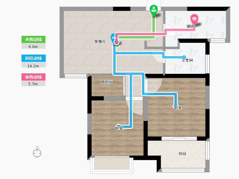 江苏省-无锡市-常发欧风新天地-69.00-户型库-动静线