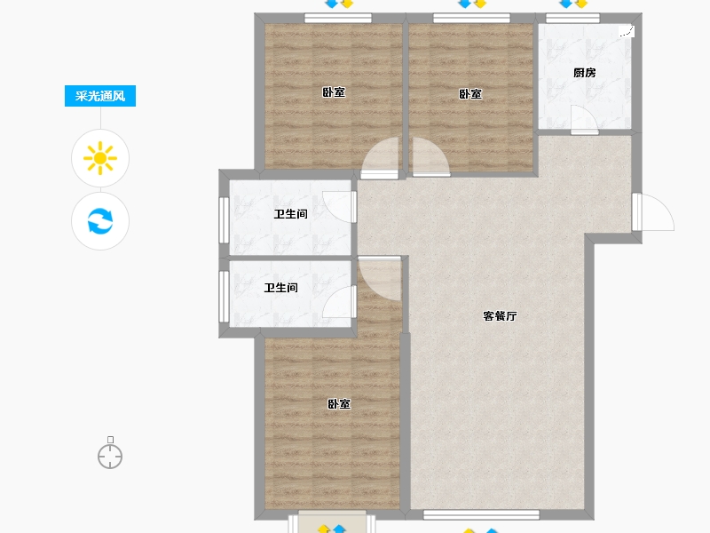 辽宁省-锦州市-东湖凤还朝-99.99-户型库-采光通风