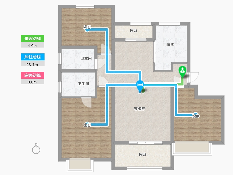 山东省-青岛市-清华园-107.87-户型库-动静线