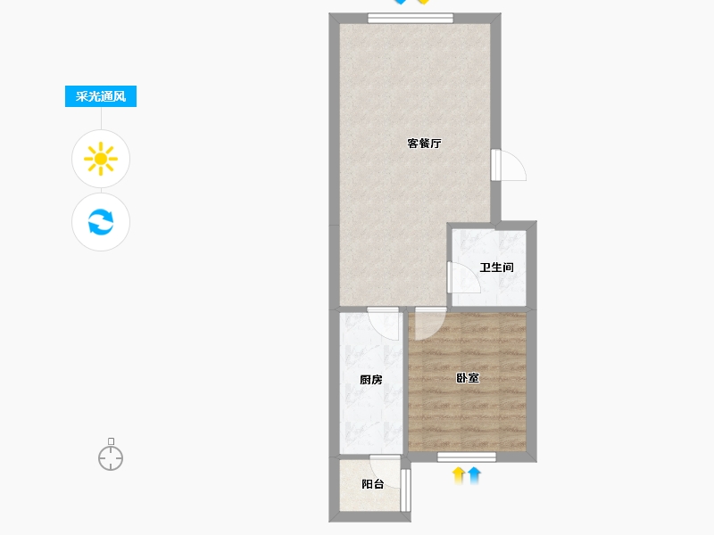 山东省-青岛市-高山华府-47.38-户型库-采光通风