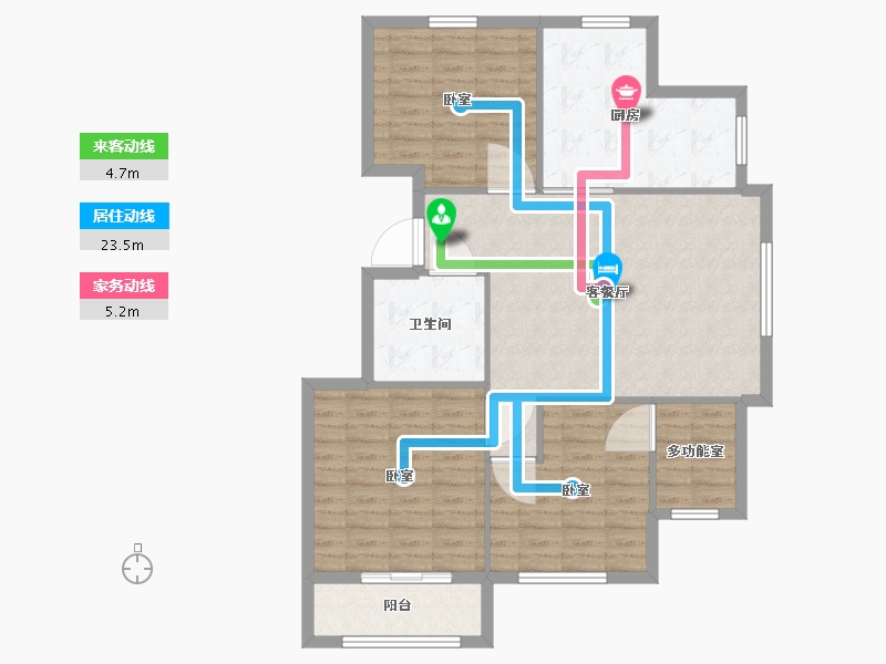 内蒙古自治区-赤峰市-欧风帝景-99.01-户型库-动静线