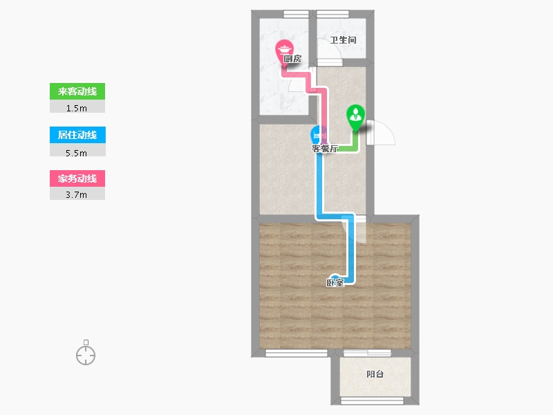 山东省-青岛市-高山华府-41.98-户型库-动静线