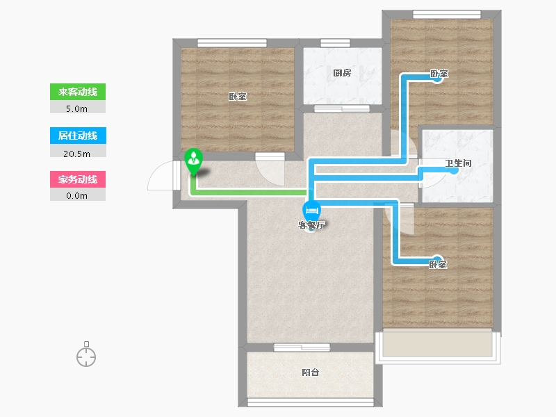 河北省-保定市-印象城·牛津花园-77.00-户型库-动静线