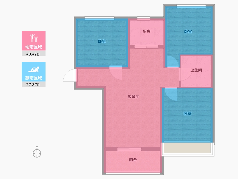 河北省-保定市-印象城·牛津花园-77.00-户型库-动静分区