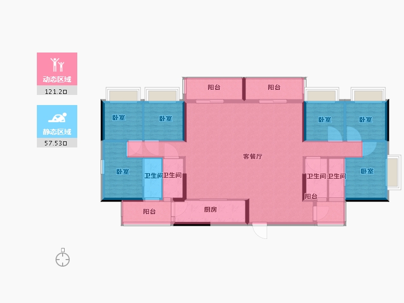 广东省-汕头市-桂和新城-163.00-户型库-动静分区