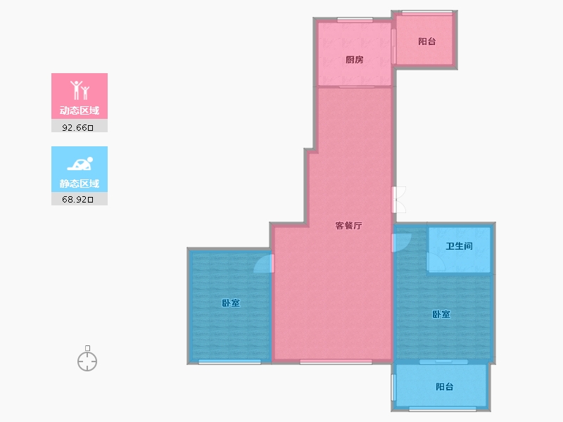 浙江省-杭州市-金地天逸-149.00-户型库-动静分区