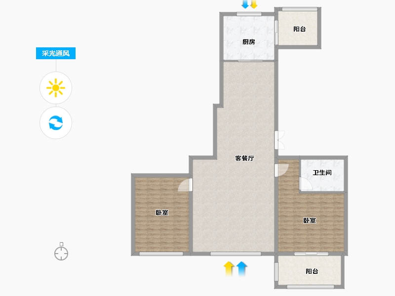 浙江省-杭州市-金地天逸-149.00-户型库-采光通风