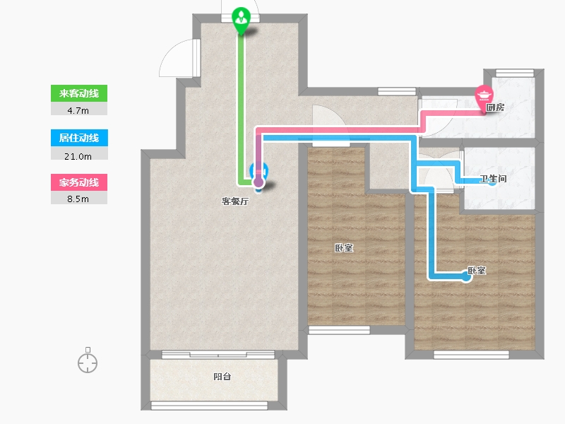 河北省-石家庄市-紫睿天和-86.61-户型库-动静线