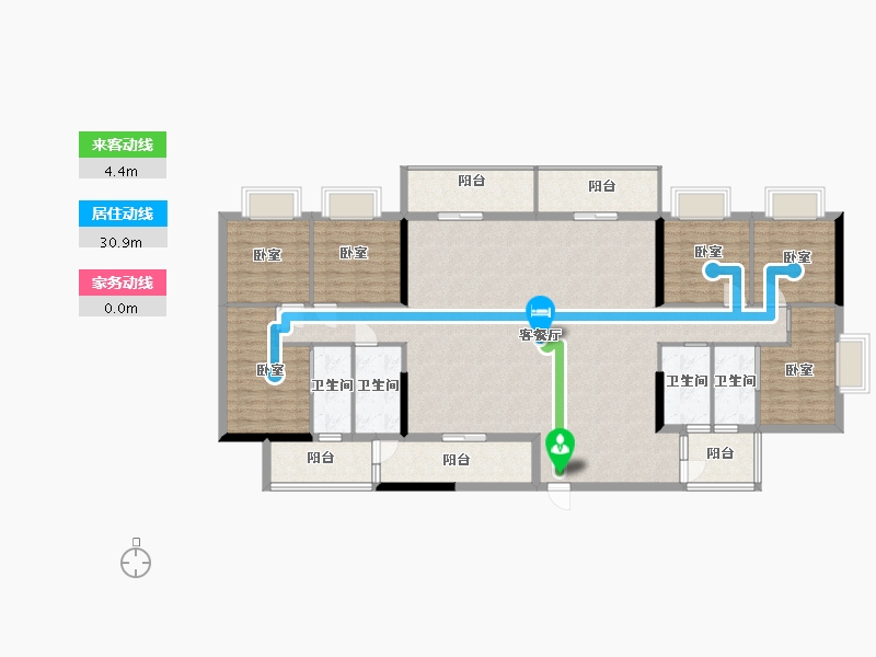 广东省-汕头市-桂和新城-163.00-户型库-动静线