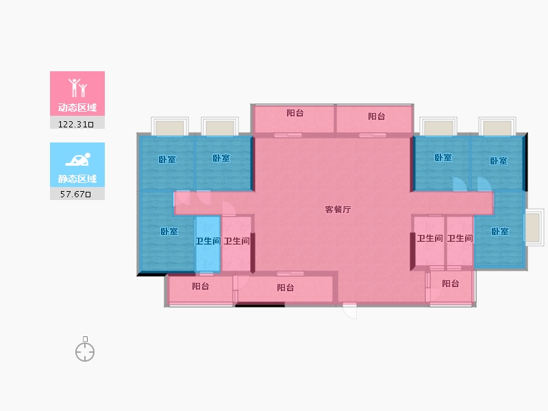 广东省-汕头市-桂和新城-163.00-户型库-动静分区