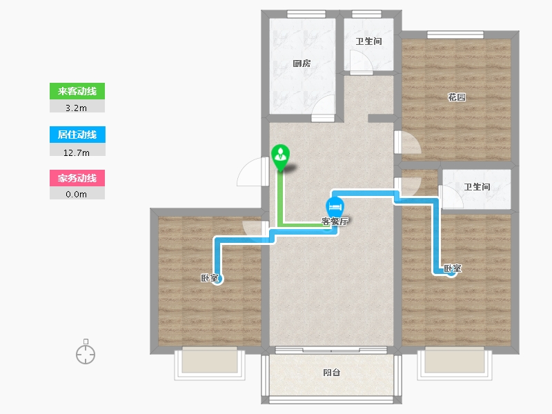 江苏省-无锡市-华夏泉绅-95.00-户型库-动静线