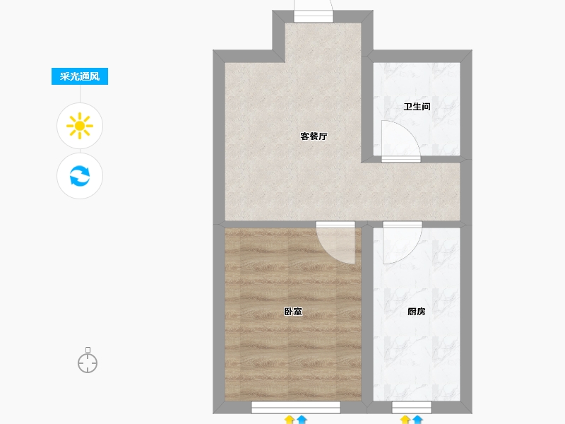 辽宁省-本溪市-荟萃园-32.26-户型库-采光通风