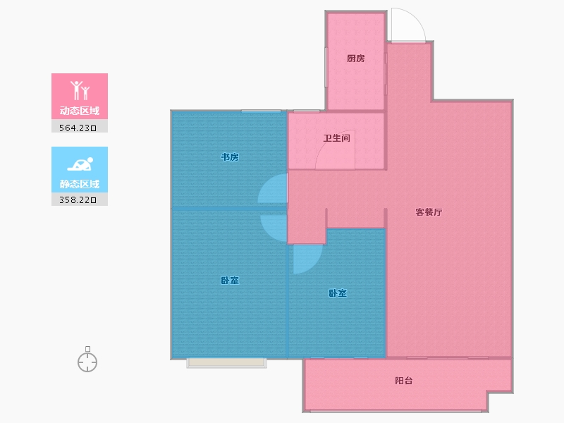 安徽省-马鞍山市-宝龙华庭-890.18-户型库-动静分区