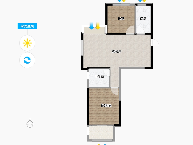 江苏省-无锡市-常发欧风新天地-78.01-户型库-采光通风