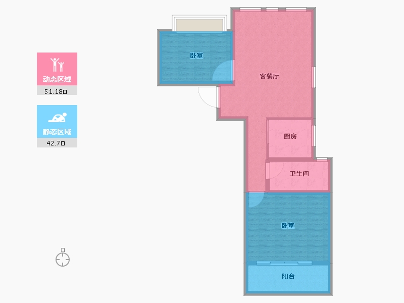 安徽省-马鞍山市-宝龙华庭-84.77-户型库-动静分区