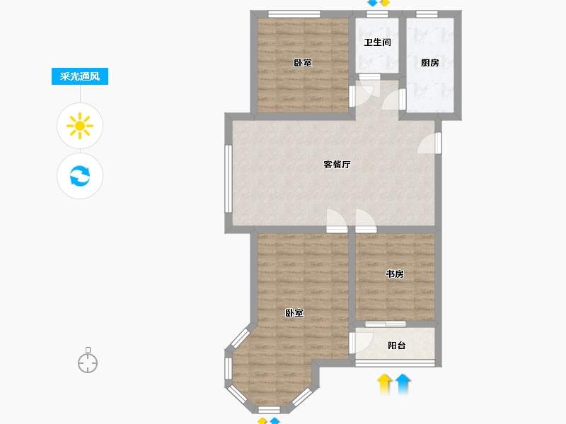 河北省-邢台市-御府名门-81.00-户型库-采光通风