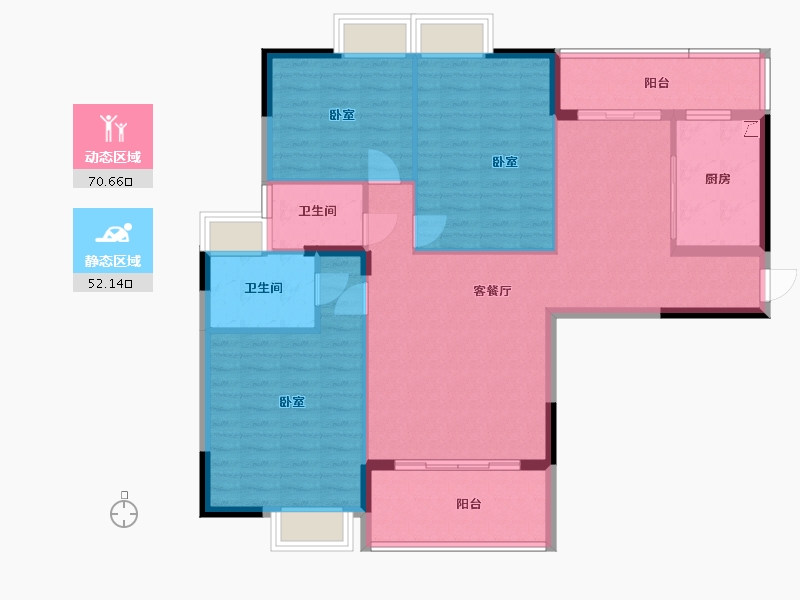 广东省-江门市-豪家名苑-111.39-户型库-动静分区