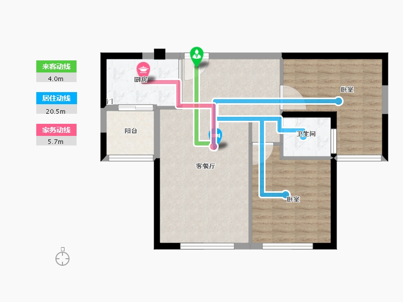 福建省-莆田市-联创国际广场-72.93-户型库-动静线