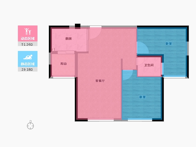 福建省-莆田市-联创国际广场-72.93-户型库-动静分区