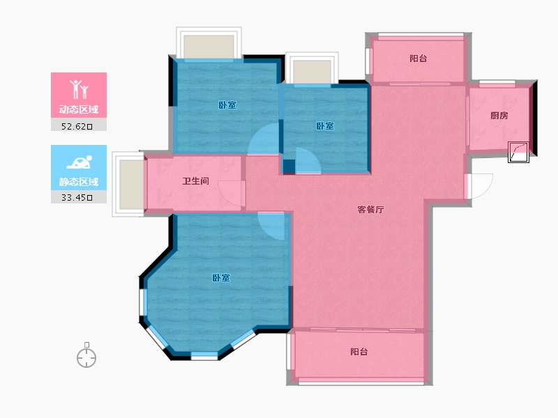 福建省-宁德市-碧城云庭-78.13-户型库-动静分区