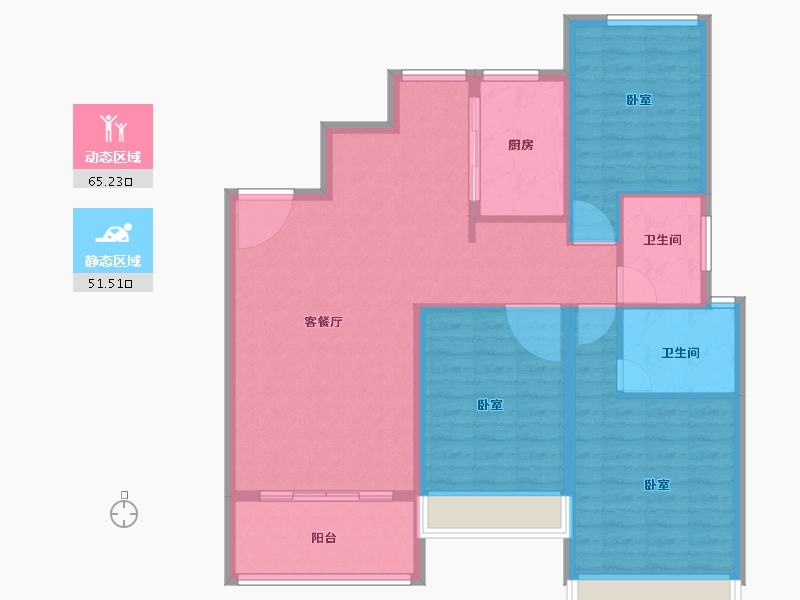 福建省-莆田市-万辉·国际城-106.00-户型库-动静分区