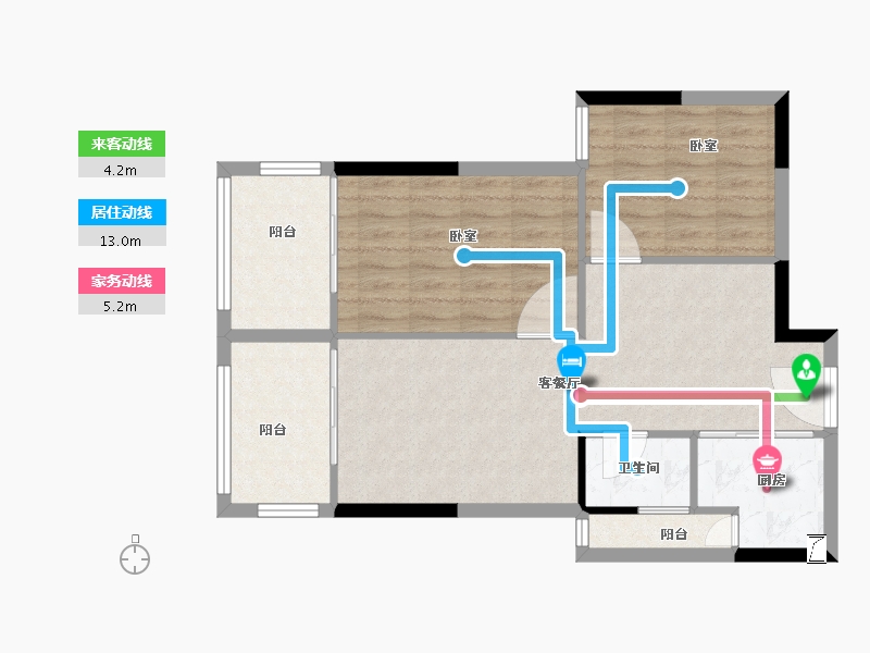 福建省-南平市-建阳融华锦城-72.01-户型库-动静线