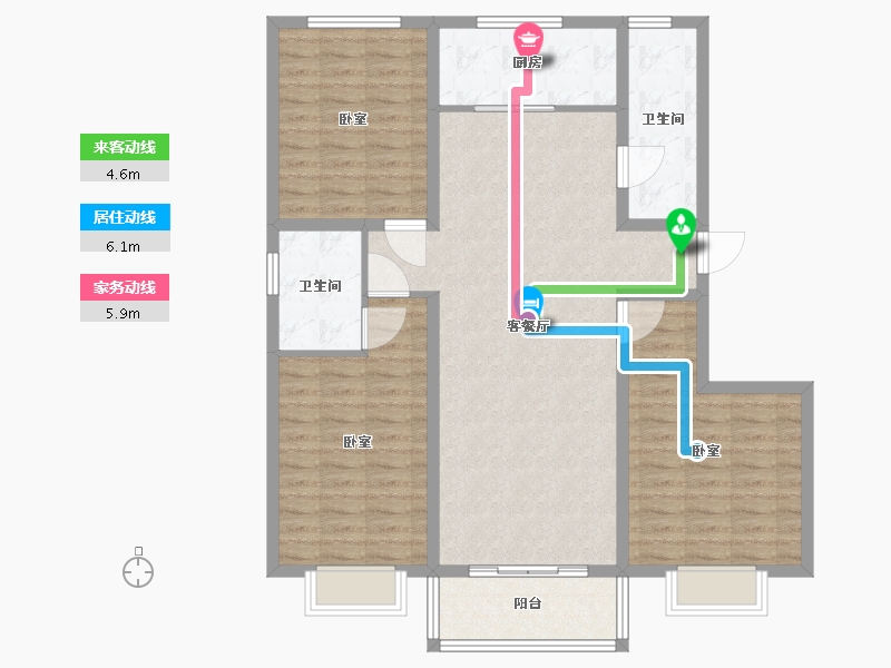 河北省-保定市-沐日府-110.39-户型库-动静线