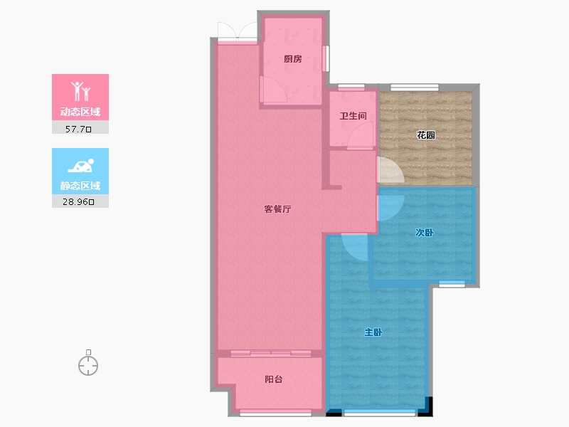 安徽省-宣城市-华夏湖畔御苑-88.45-户型库-动静分区