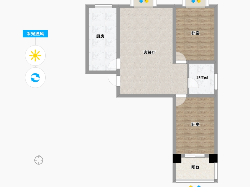 山东省-潍坊市-广丰文化特艺城-68.00-户型库-采光通风