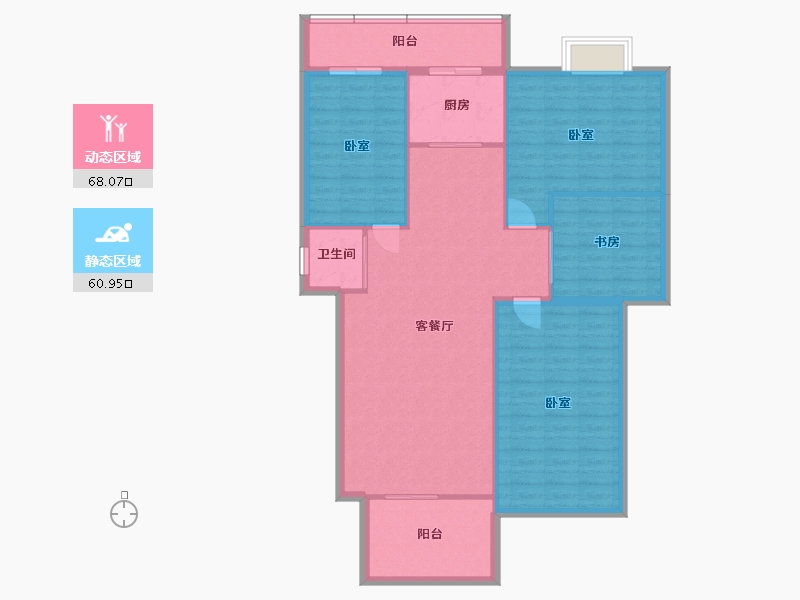 广东省-汕头市-东晖家园-118.58-户型库-动静分区