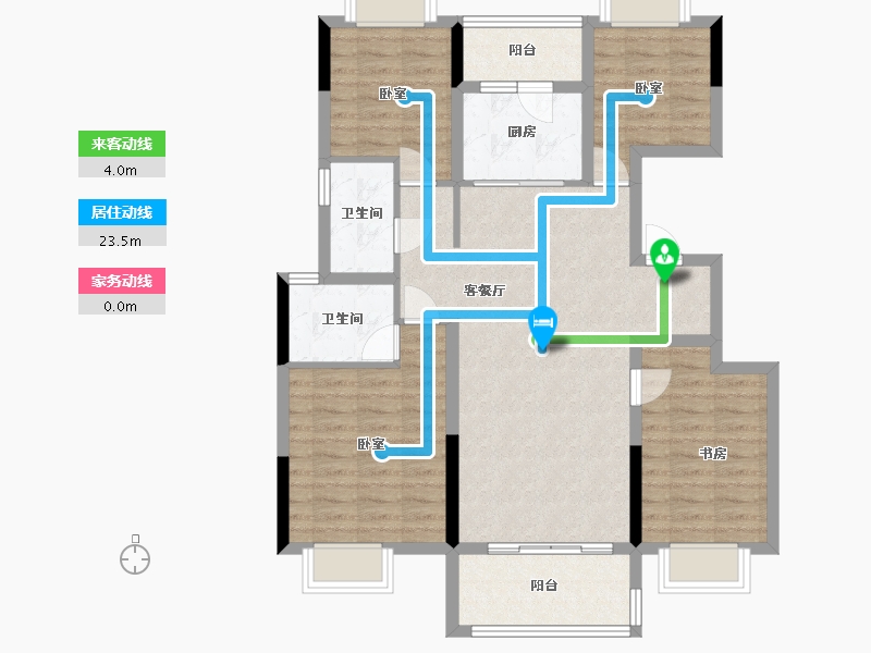 湖北省-襄阳市-民发·东著-99.45-户型库-动静线