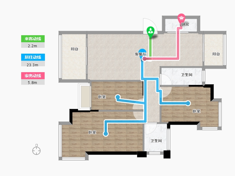 福建省-南平市-建阳融华锦城-110.00-户型库-动静线