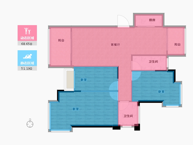 福建省-南平市-建阳融华锦城-110.00-户型库-动静分区