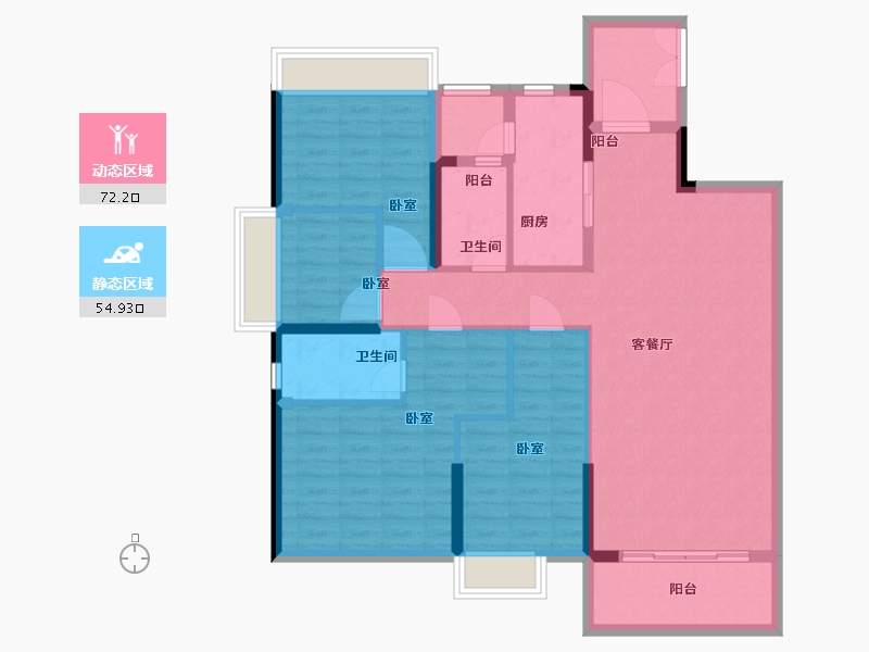 广东省-广州市-路劲悦峰-114.55-户型库-动静分区