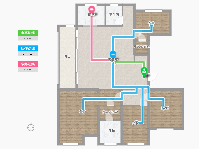 山东省-潍坊市-醴泉街道-130.00-户型库-动静线