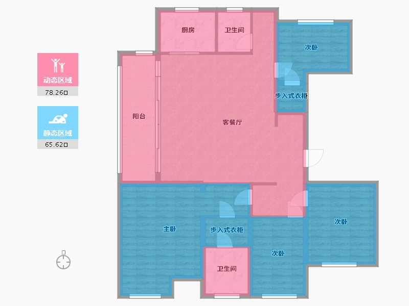 山东省-潍坊市-醴泉街道-130.00-户型库-动静分区