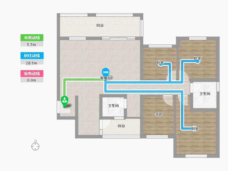 广西壮族自治区-桂林市-彰泰欢乐颂-105.40-户型库-动静线