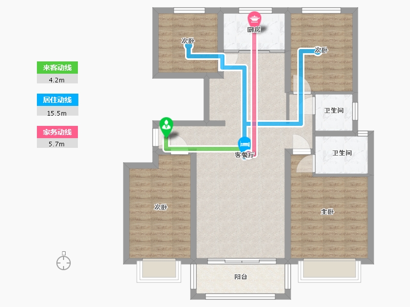 河南省-濮阳市-越秀樟园-99.26-户型库-动静线