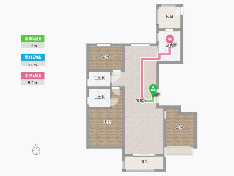 河北省-邢台市-天一华府-96.09-户型库-动静线