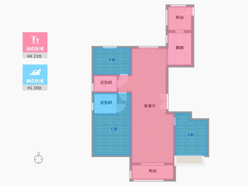 河北省-邢台市-天一华府-96.09-户型库-动静分区