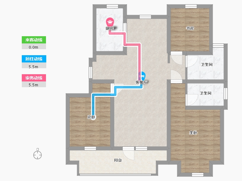 山东省-青岛市-保利云禧-90.00-户型库-动静线