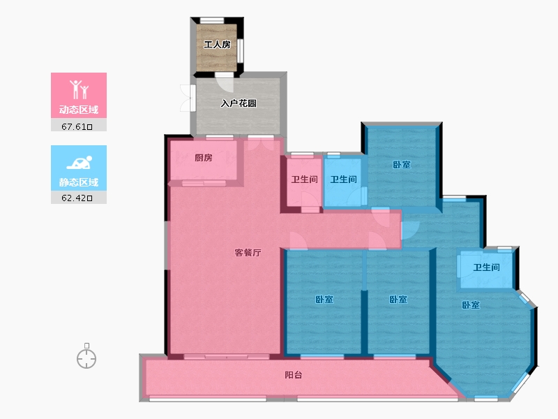 广东省-中山市-品江一号-126.01-户型库-动静分区