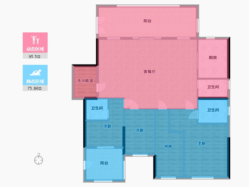 广东省-汕头市-御海天禧-157.27-户型库-动静分区