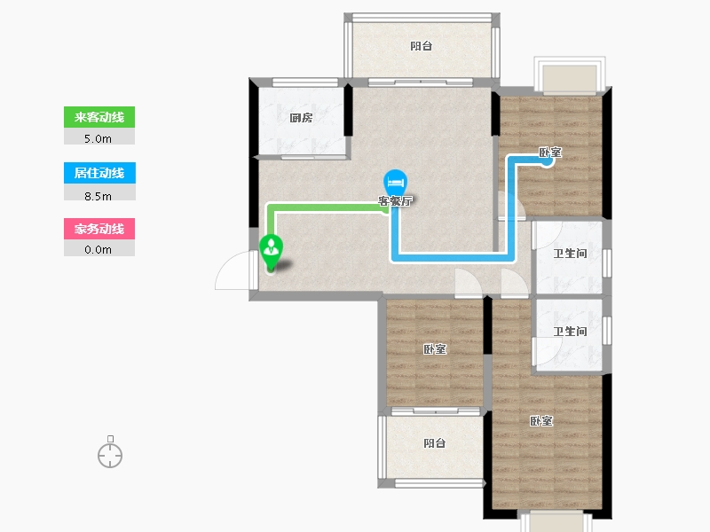 福建省-南平市-凯旋城-93.00-户型库-动静线